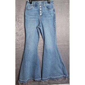 Womens Wild Fable Jeans Button Fly Extreme Flare High Rise Size 2 (24Wx31L)